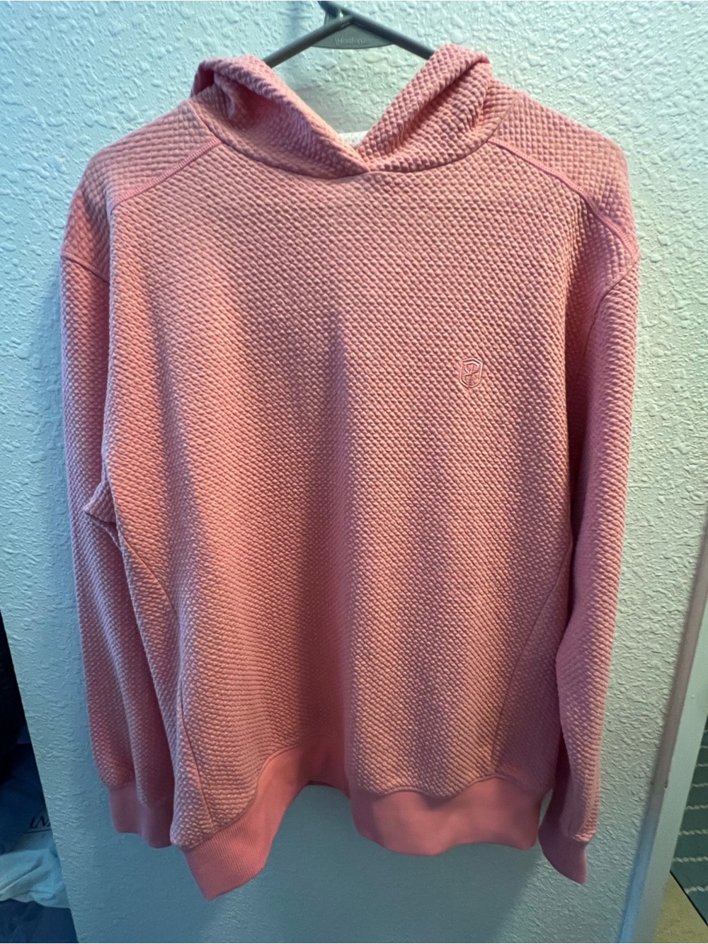 Born Primitive Pink Textured Hoodie Sweater